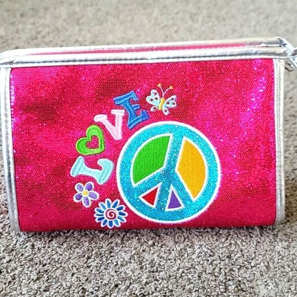 5/$25 🧡 NWOT! Fun, Sparkle Makeup Bag - Picture 1 of 5